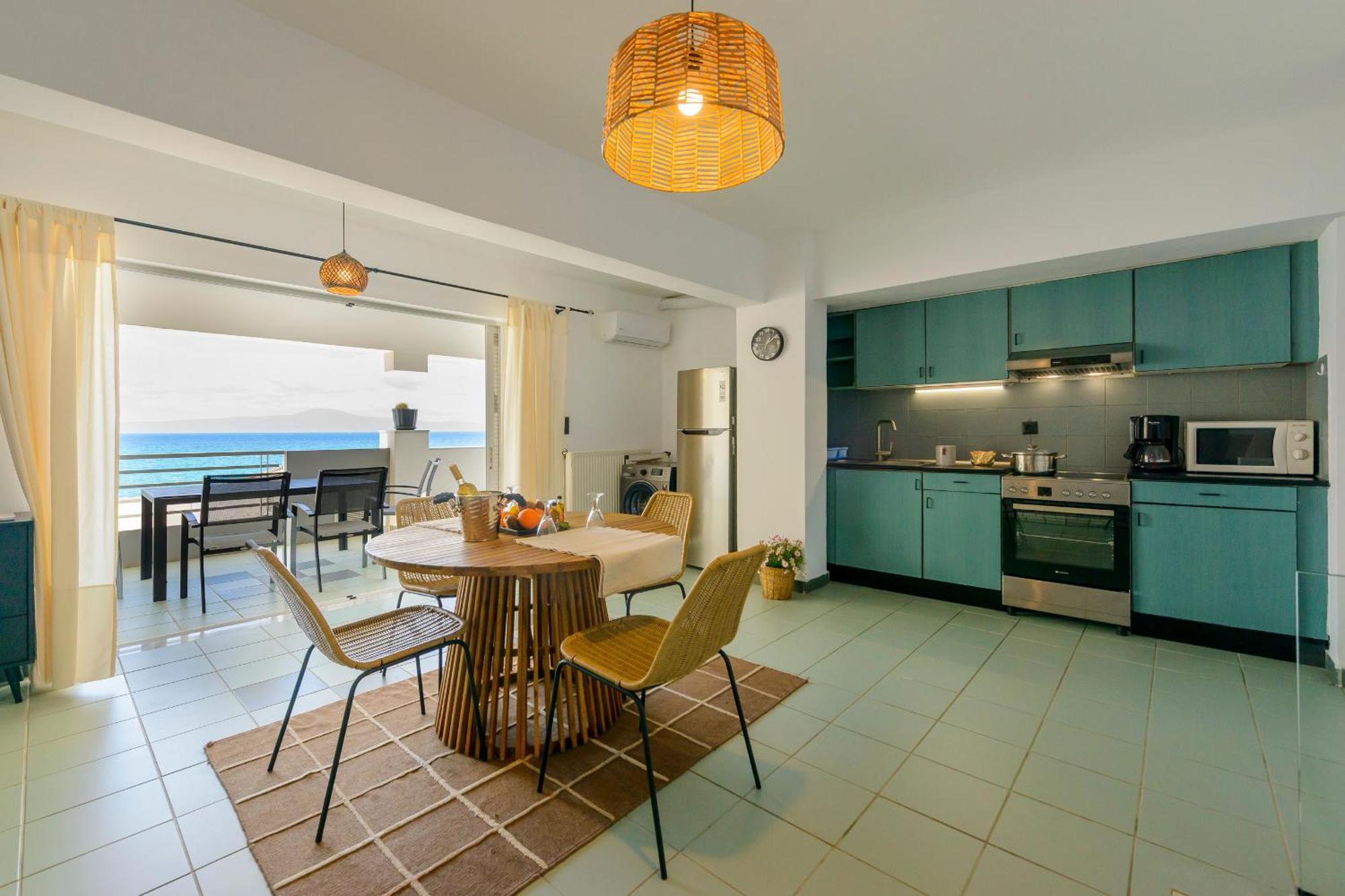 דירות Akrogiali Agali 2 Maizonette Front Of The Sea מראה חיצוני תמונה